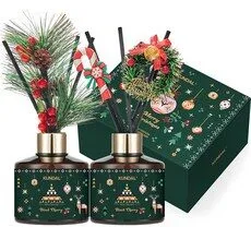 쿤달 퍼퓸 디퓨저 크리스마스 에디션 200ml 2개입, 블랙체리, 1세트