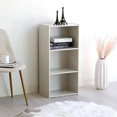 아이리스 3단 책장 CX-3, 1개, 오프화이트