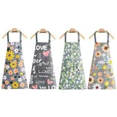 방수 앞치마 추천 상품 ANYOU 4개 플라워 캔버스 앞치마 방수앞치마 주방앞치마 꽃집 바리스타 앞치마, 1세트