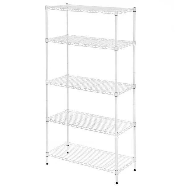 코멧 메탈 선반 5단 740 x 340 x 1500mm, 화이트