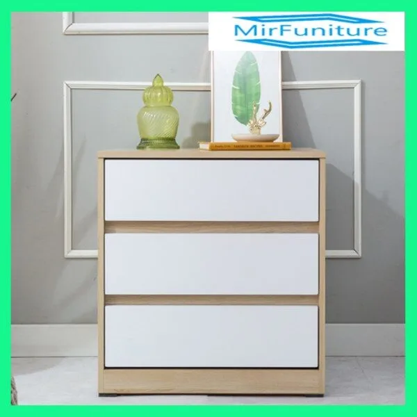 미르퍼니처 모던 600 1200 3단 5단 서랍장 깔끔하고 공간의 효율성과 세련미 겸비, 메이플화이트