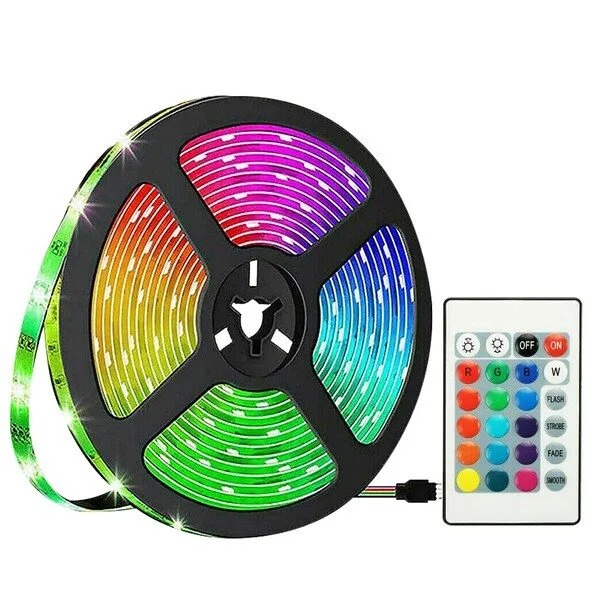 루아즈 LED 간접 줄조명 RGB 네온 스트립 16색상 무드등, 5m