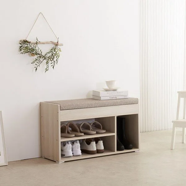 신발장벤치 추천 제이디퍼니처 네오 벤치형 현관 신발 정리대, 내추럴