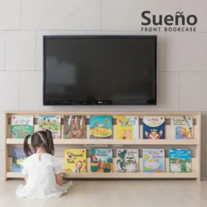 꼬메모이책장 추천 꼬메모이 [꼬메모이] 수에노 2단 전면책장 1900 / 유아 가구 놀이 자작나무, 수에노2단전면책장1900(내츄럴)