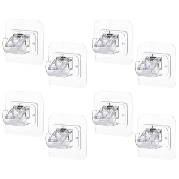  i12B 무타공 부착식 커튼봉 압축봉 브라켓, 16개 