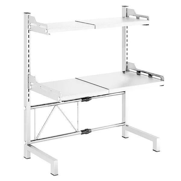 광파오븐렌지대 핫딜소식 안내! 1 샵472 렌지대 높이 가로 조절형 전자레인지 밥솥 광파 오븐 선반 사무용품 셀프 자유 걸이형, 3단형, 화이트(흰색)