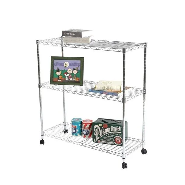  리빙코아 메탈 철제 다용도 선반 모음, 3단 