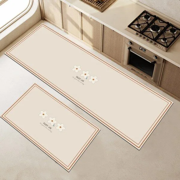  폴라도레 2종세트 빨아쓰는 소프트 규조토 발매트 3D 착시 입체 욕실 주방 매트, 8.엔조이라이프 