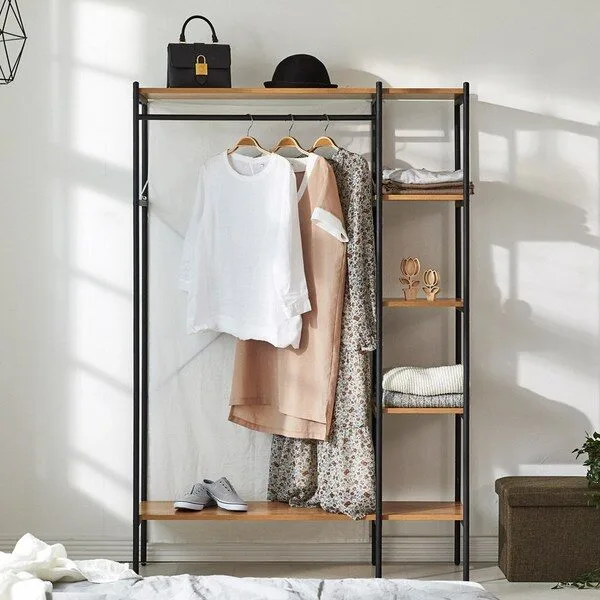  상도가구 케렌시아 행거 5종 드레스룸행거 시스템행거 선반행거 수납행거, 아카시아 