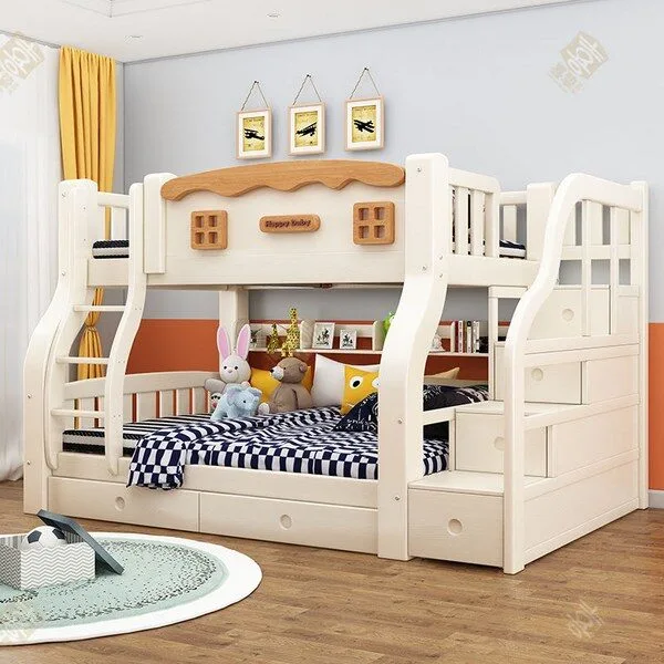 남쪽나무 원목 어린이 침대 2층침대, A, x2