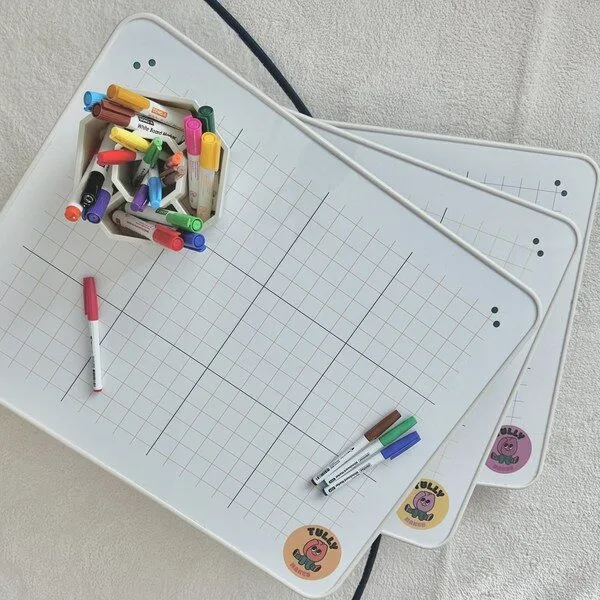 튤리 어린이 책상 좌식 접이식 높이조절 테이블 키즈책상 유아 공부 학습 아이 책상, 옐로우테이블