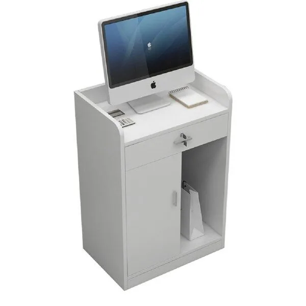 무이 카운터 안내데스크 계산대 프론트 인포 600 좁은 폭, 화이트600