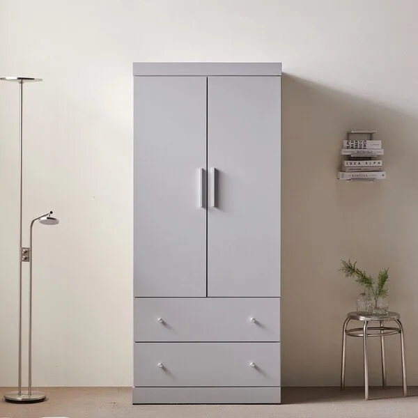 퍼니하우스 앤 주니어 침실 수납 드레스룸 시스템 장롱 장농 옷장 800 투서랍장, 연그레이