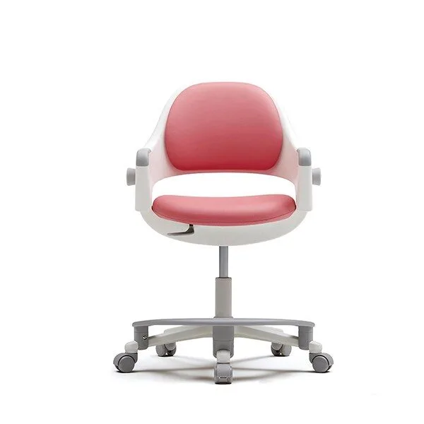 시디즈 링고 고정형 학생용의자 인조가죽 + 발받침 SNA509ACF, 로지 핑크