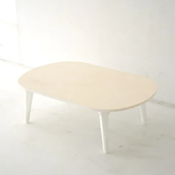 트리팜 프라하 LPM 6단 높이조절 접이식 테이블 타원형, 샌드베이지