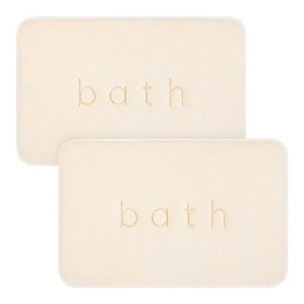 깔끔대장 포근하족 발매트, 2개, 아이보리