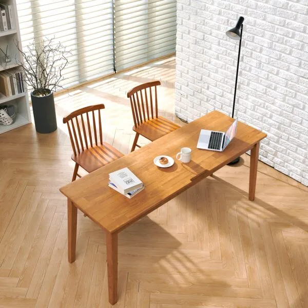 엄마가구 플레인 원목 1인용 2인용 3인용 일자형 컴퓨터 책상 1000 1200 1500 1800, 원목책상 1800