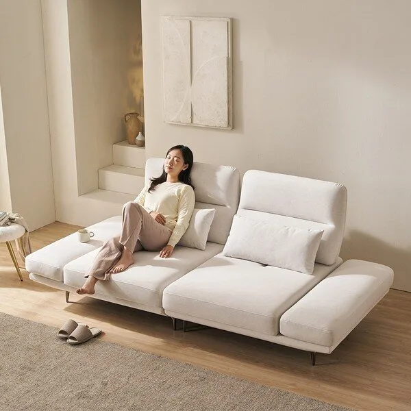 일마레하우스 벨라 3.5인 스윙 갤럭시 패브릭 소파, 아이보리